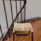 Vintage scoubidou metal tabouret