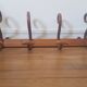 Wooden wall coat rack