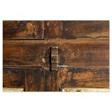Large display case in old patinated teak