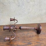 Large 19th century wrought iron candlestick
