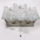Crystal ice glass wall lamp design by J. T. Kalmar 1960