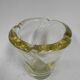 Vintage vase of thick glass Daum Nancy