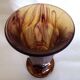 George Davidson "cloud glass", 1922 - Art Deco vase in amber colored glass