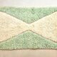 Green handmade decorative rug size 150 x 150 cm
