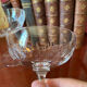 6 1920's crystal champagne glasses