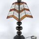 Monumental brutalist thick glass and metal table lamp by Longobard. Italy 1