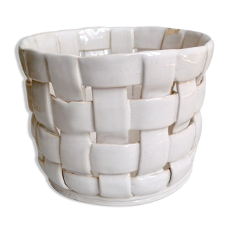 Braided ceramic pot cover