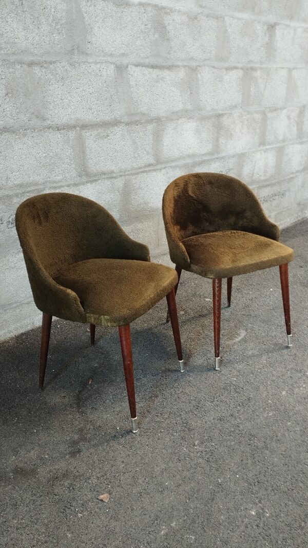Chaises moumoute 60's