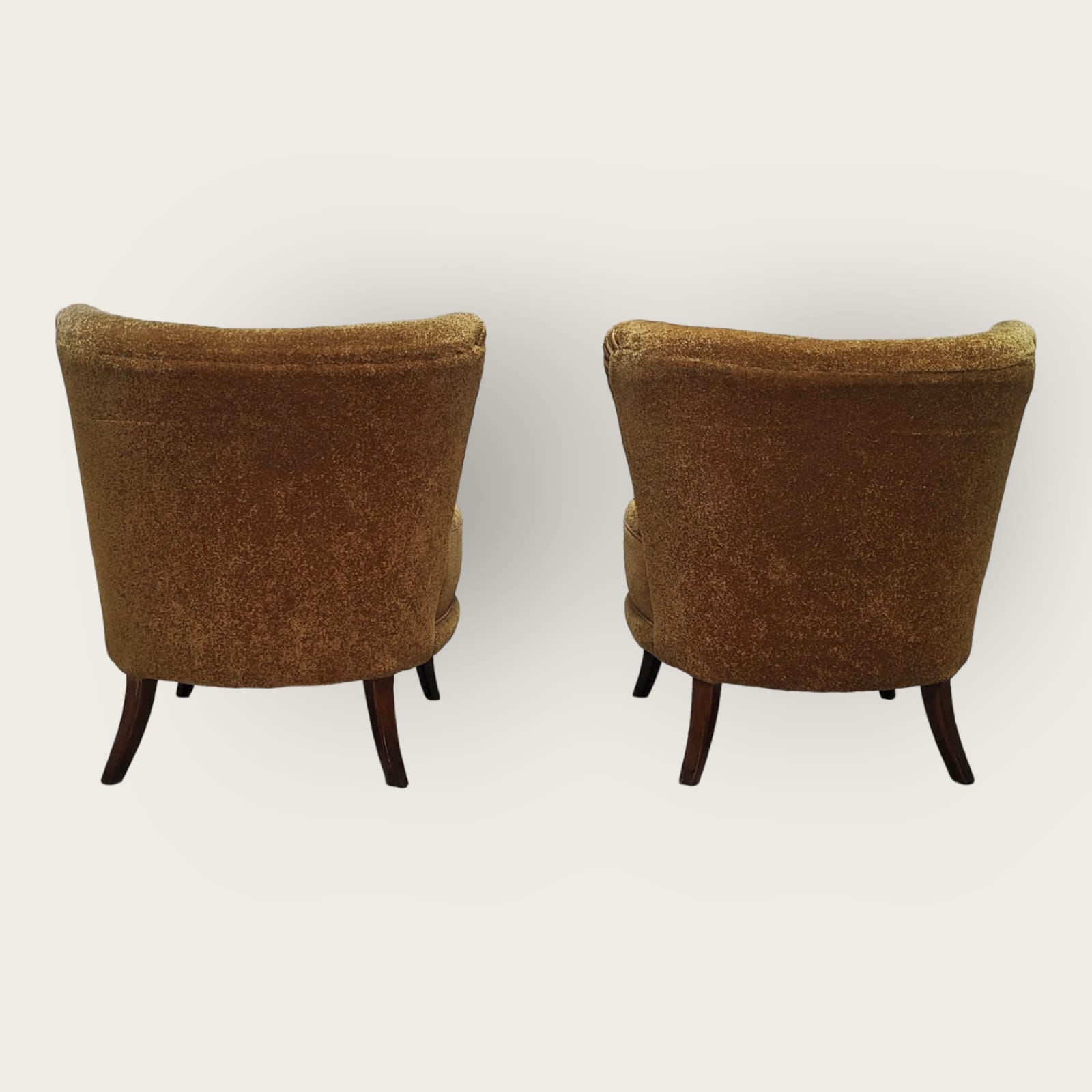 Two Mid Century cocktail chairs