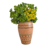 Glazed terracotta vase