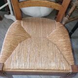 Old straw chair
