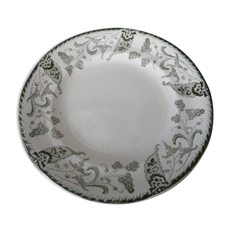 Assiette plate ancienne