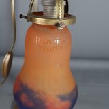 Table lamp tulip glass Muller Frères, adjustable gooseneck 56 cm SB