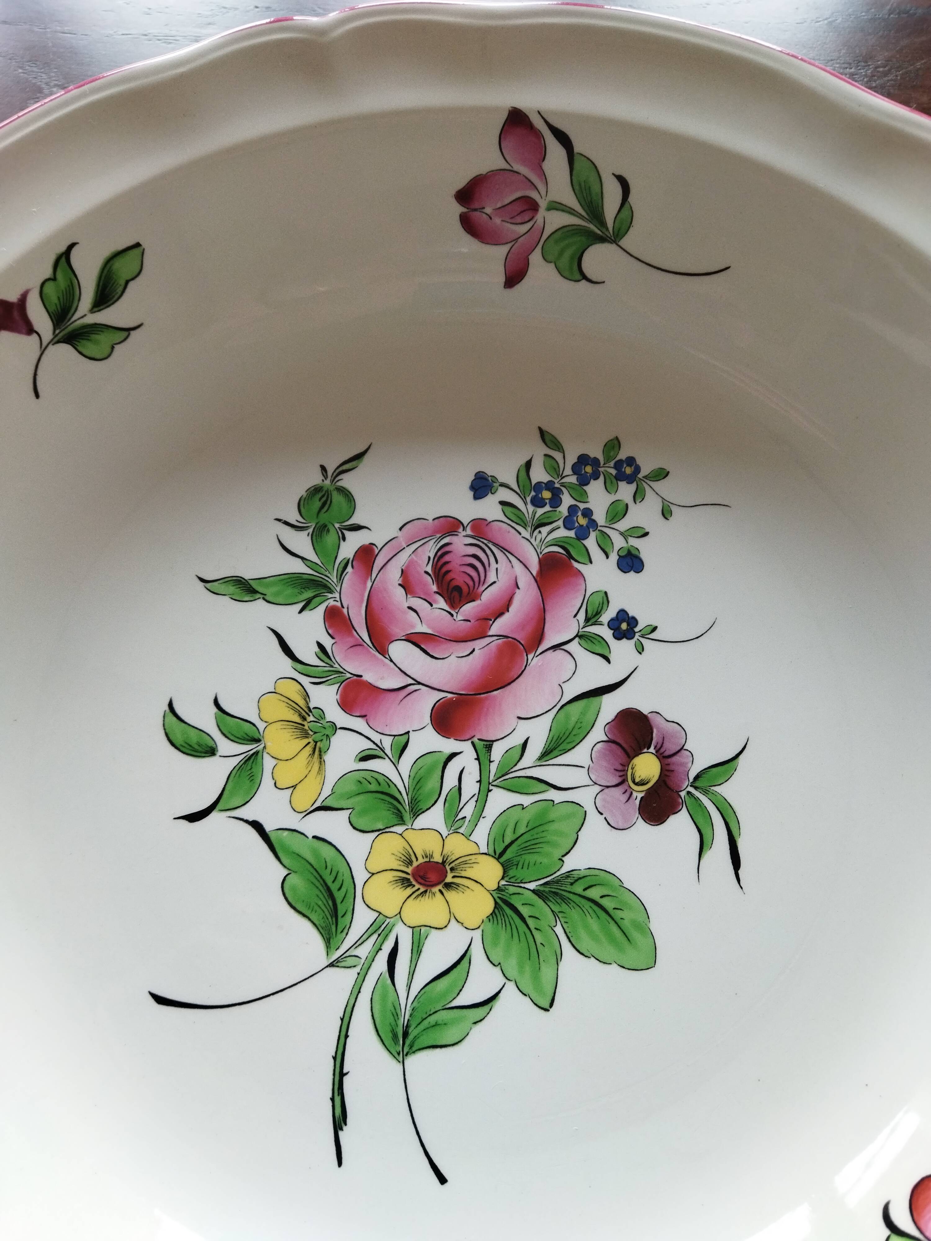 Deep dish "Fine street lamp" KG Lunéville