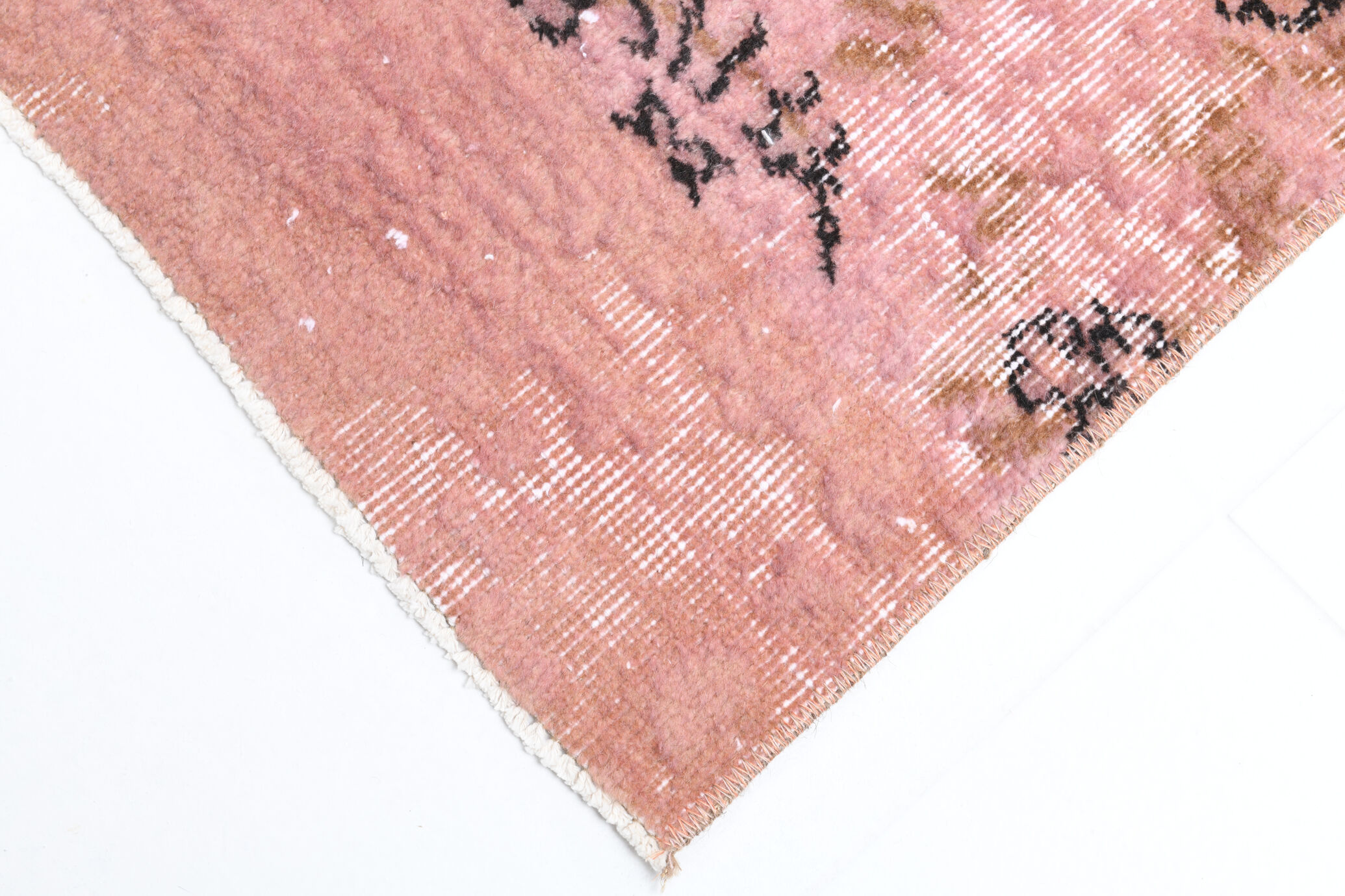 2x9 Pink Floral Vintage Runner Rug