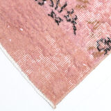 2x9 Pink Floral Vintage Runner Rug