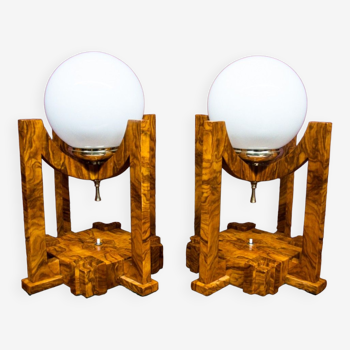 Pair of Art Deco table lamps