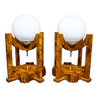 Pair of Art Deco table lamps