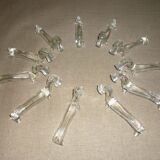 11 glass art deco knife holder/rest