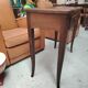 Table, console, dressing table in solid oak with curved legs - 1900