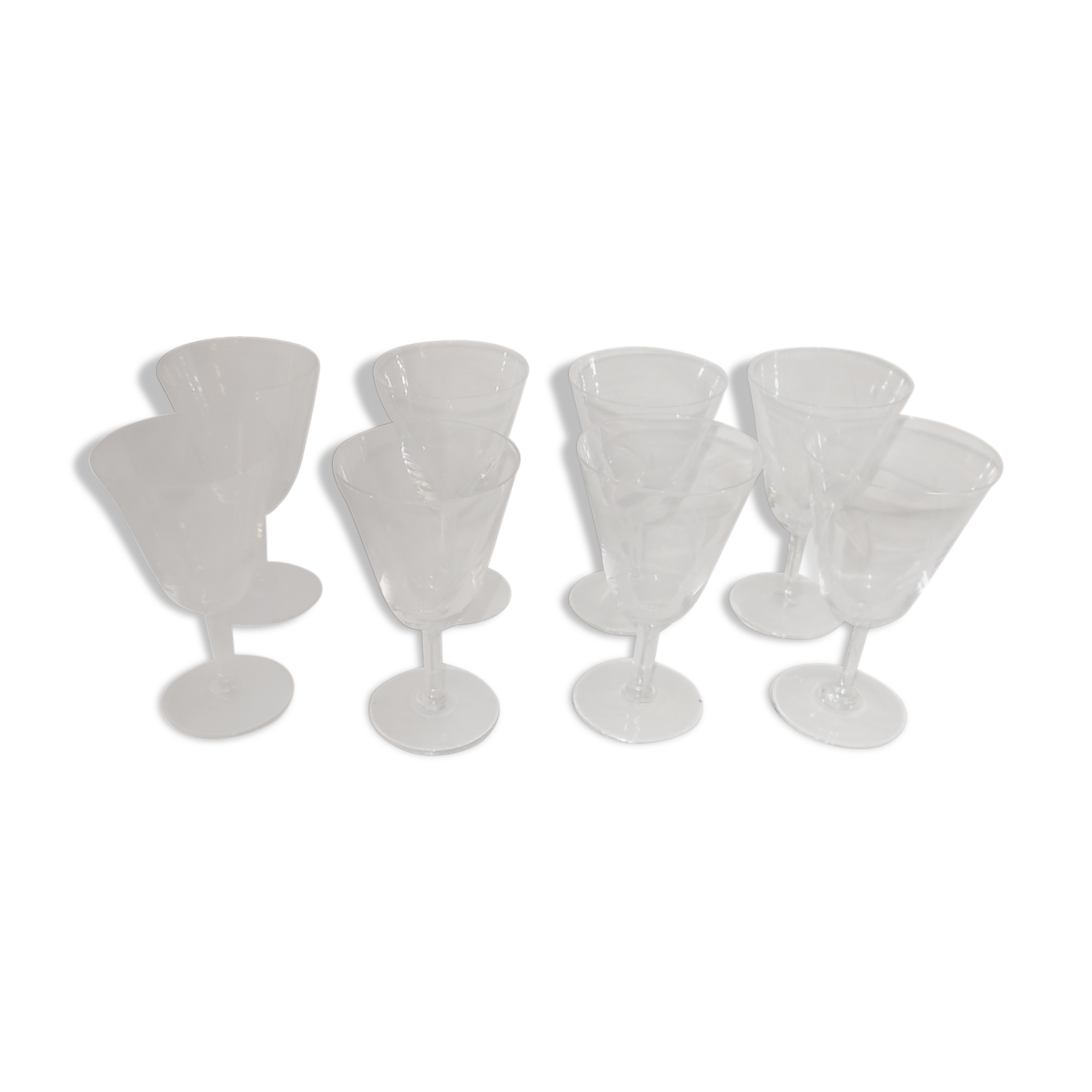 Lot 8 verres à vin ancien