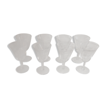 Lot 8 verres à vin ancien