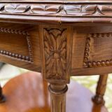 Small carved wooden table