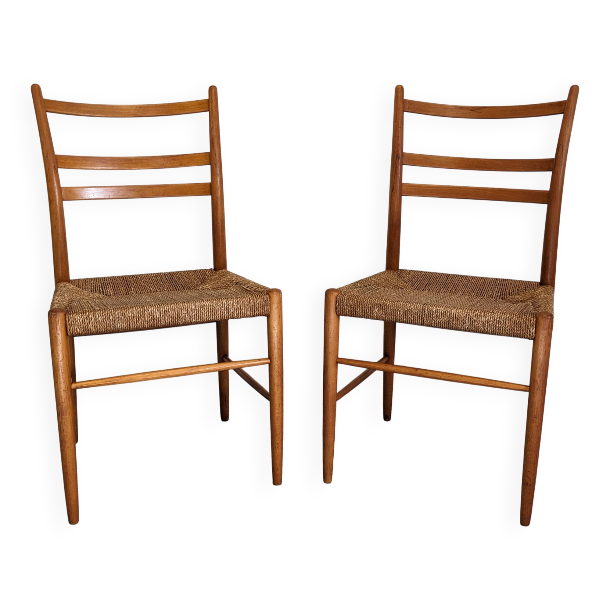 Pair of modernist Scandinavian chairs by Yngve Ekström, Sweden 1956
