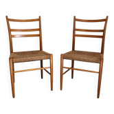 Paire de chaises modernistes scandinaves de Yngve Ekström, Suède 1956