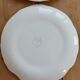2 fish plates barbotine Salins white decor