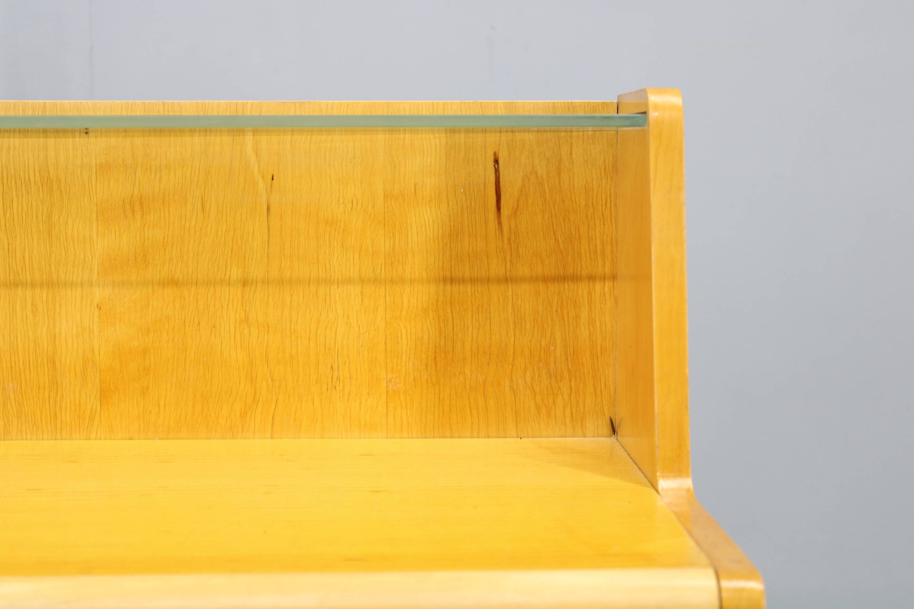 1960s Chest of Drawers with Glass Shelf ,Czechoslovakia