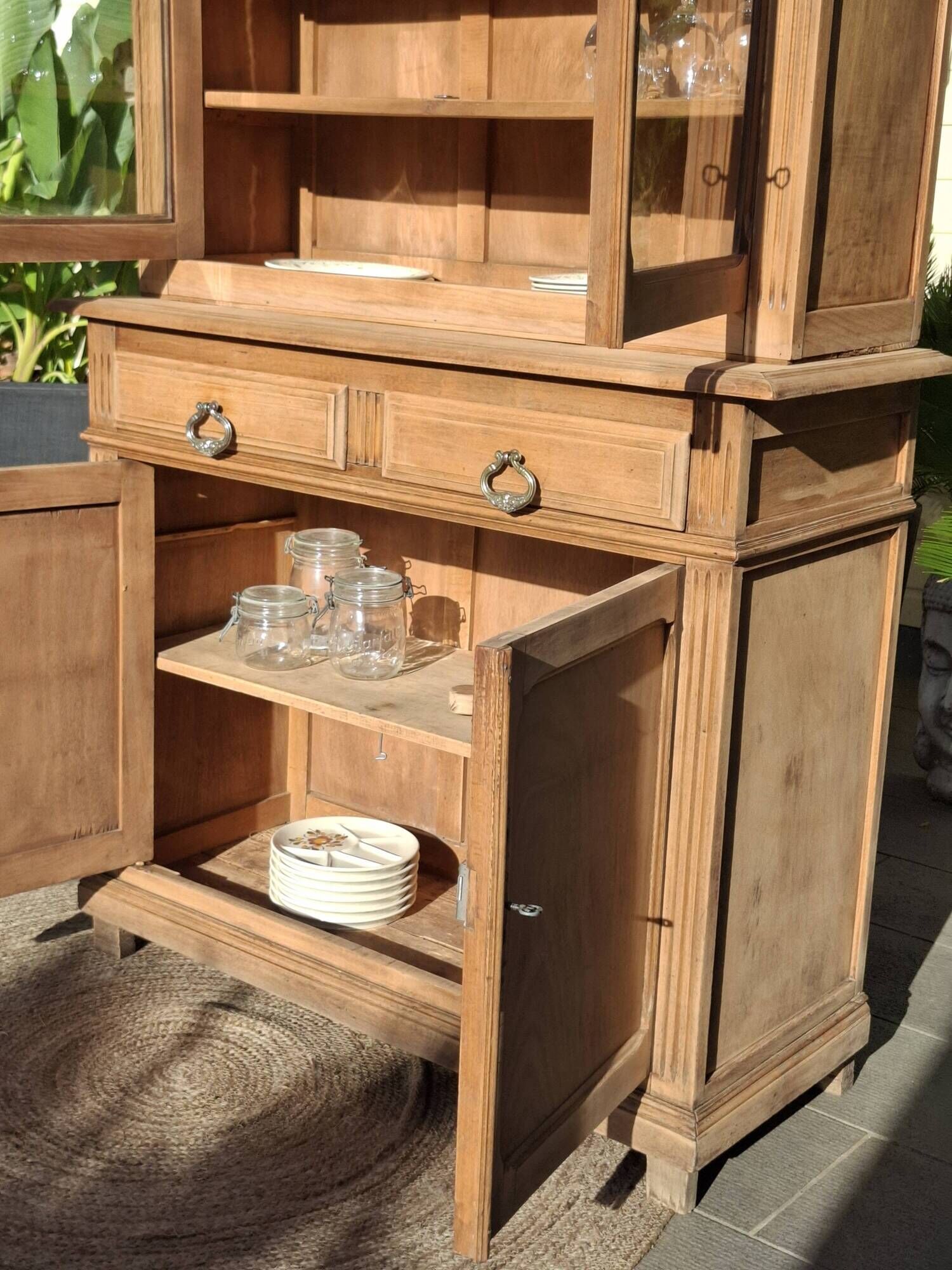 Buffet deux corps ancien rénové