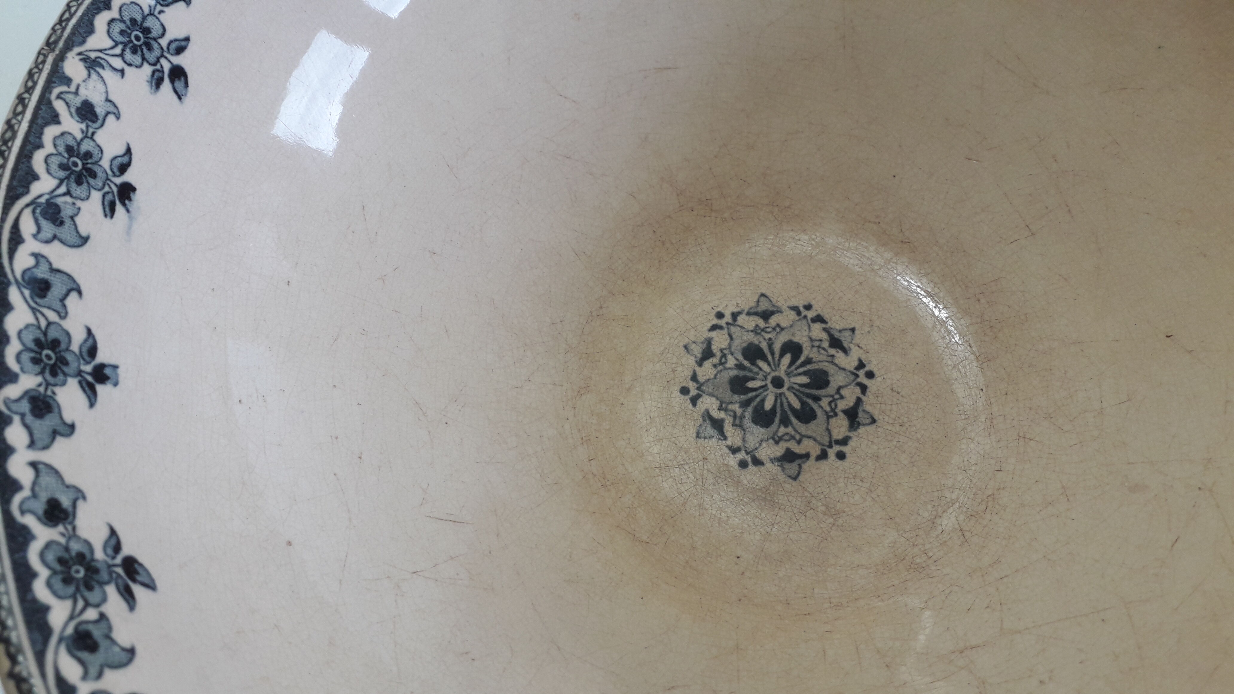 Decor floral salad bowl Choisy Le Roi H.B & cie