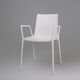Chaise blanche design du 21e siècle avec accoudoirs, Belgique