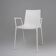 Chaise blanche design du 21e siècle avec accoudoirs, Belgique