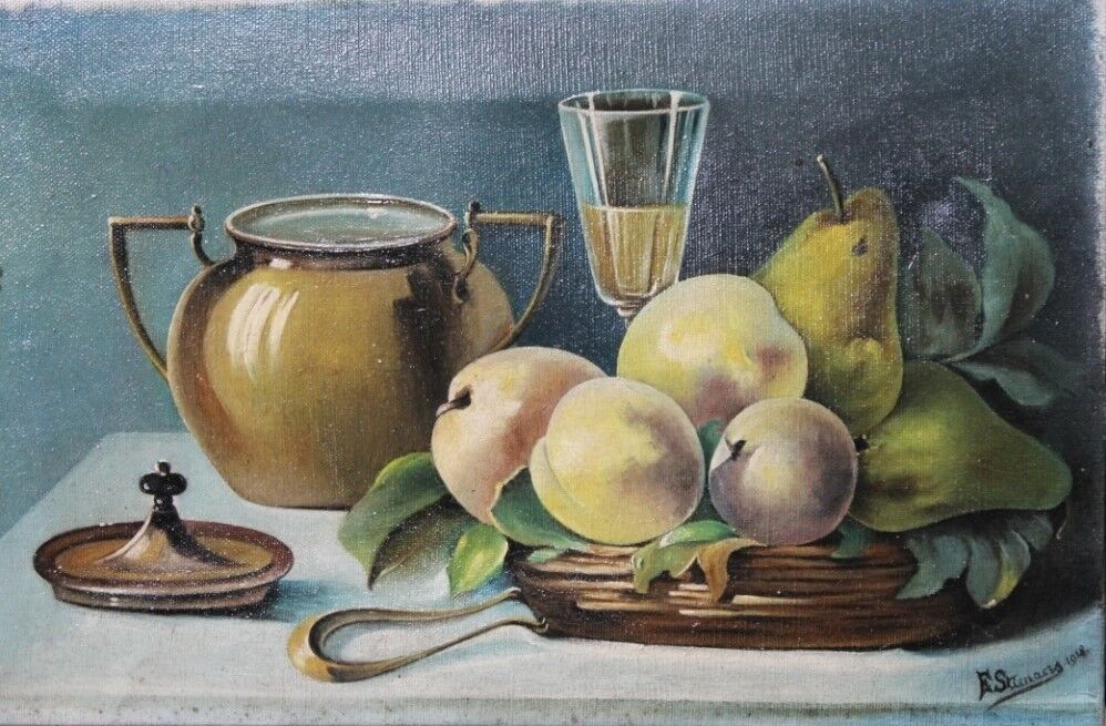 Paire de tableaux "Nature morte"