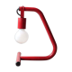 Red tubular lamp, 80s