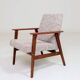 Vintage mid-century brown granola armchair 1970
