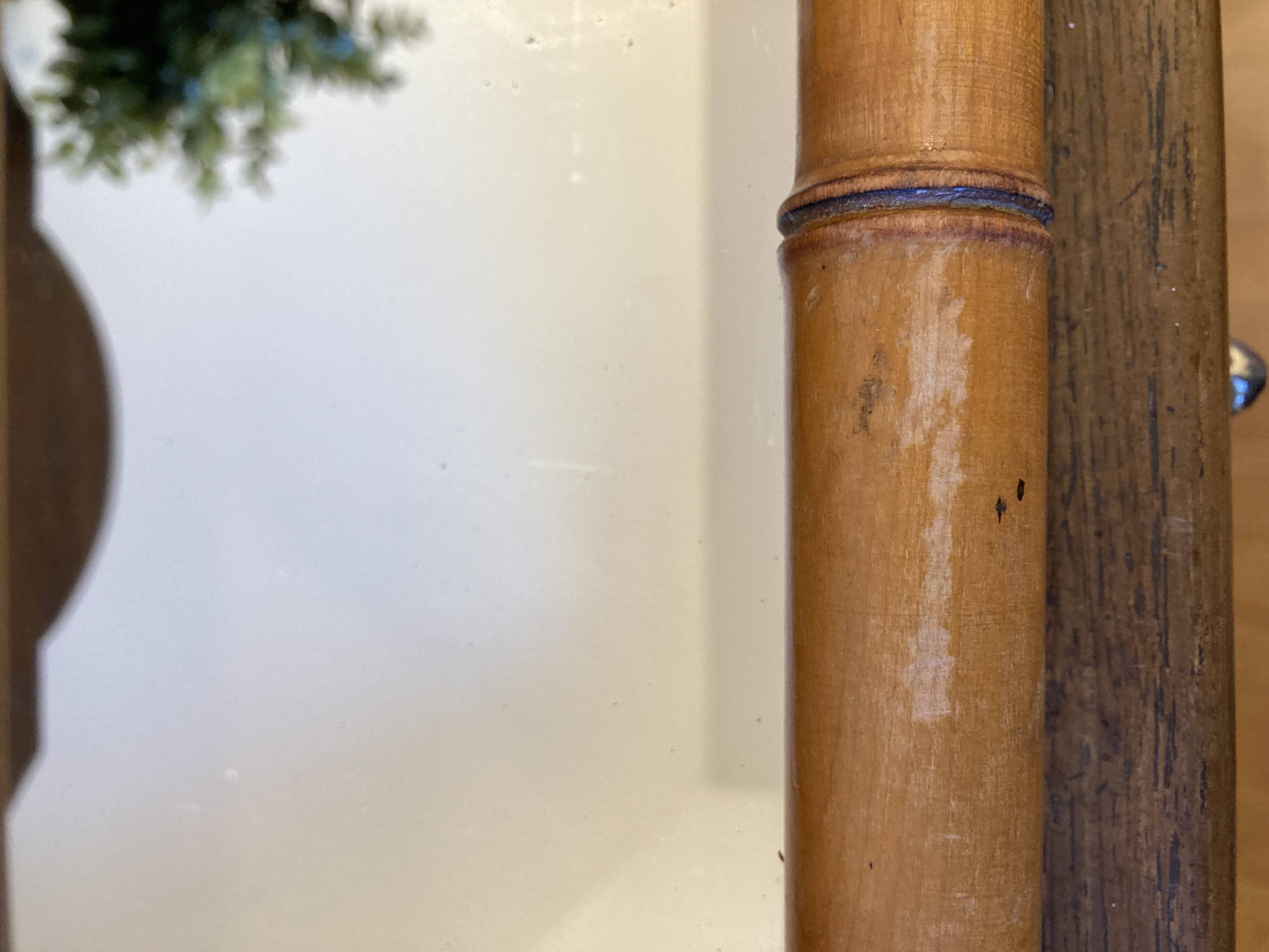 Bamboo imitation wood mirror