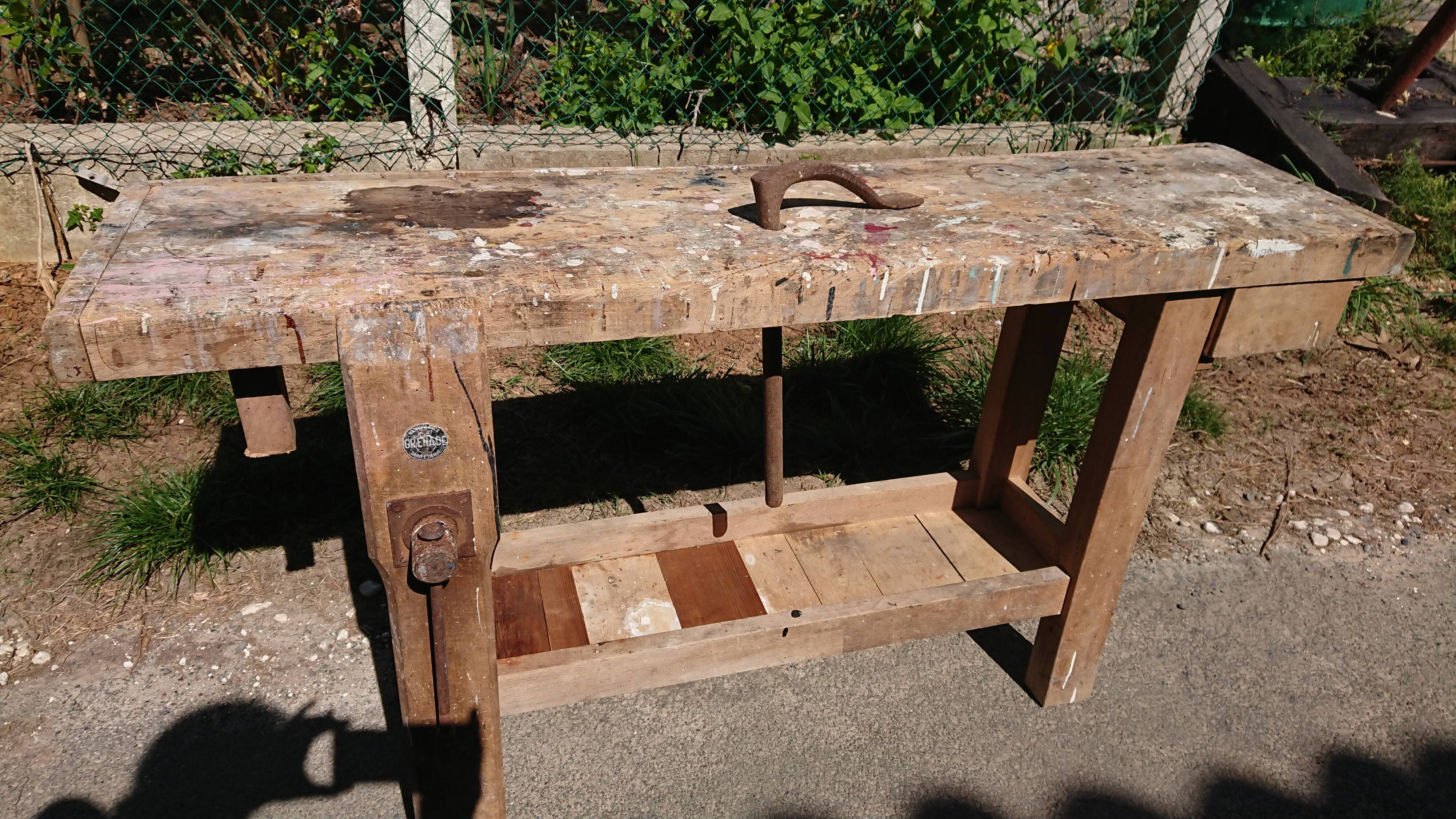 Built in raw wood with its press and valet - GRENAD