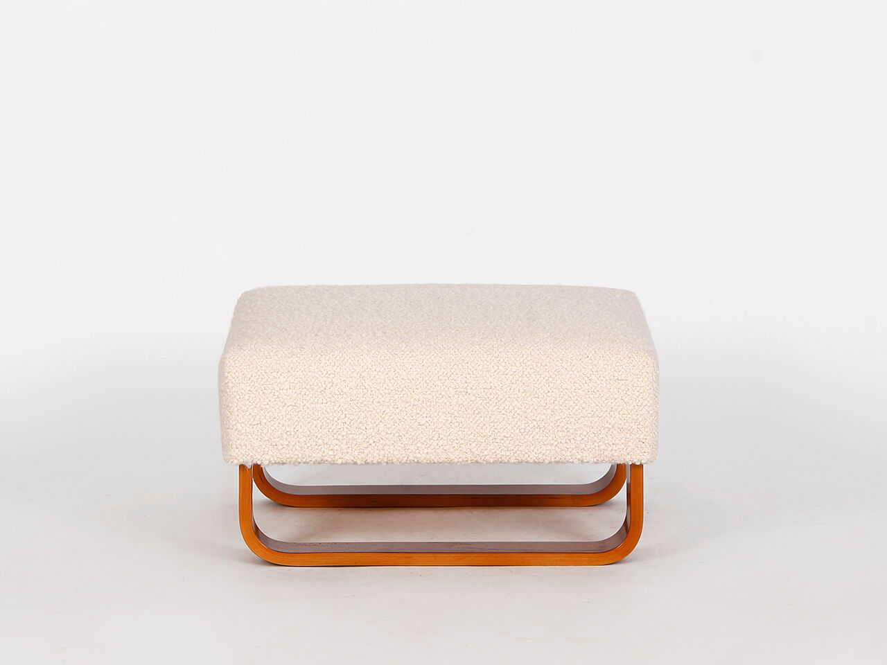 Boucle Bench Stool Footstool, 1960s