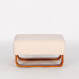 Boucle Bench Stool Footstool, 1960s