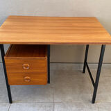 Vintage teak and metal desk