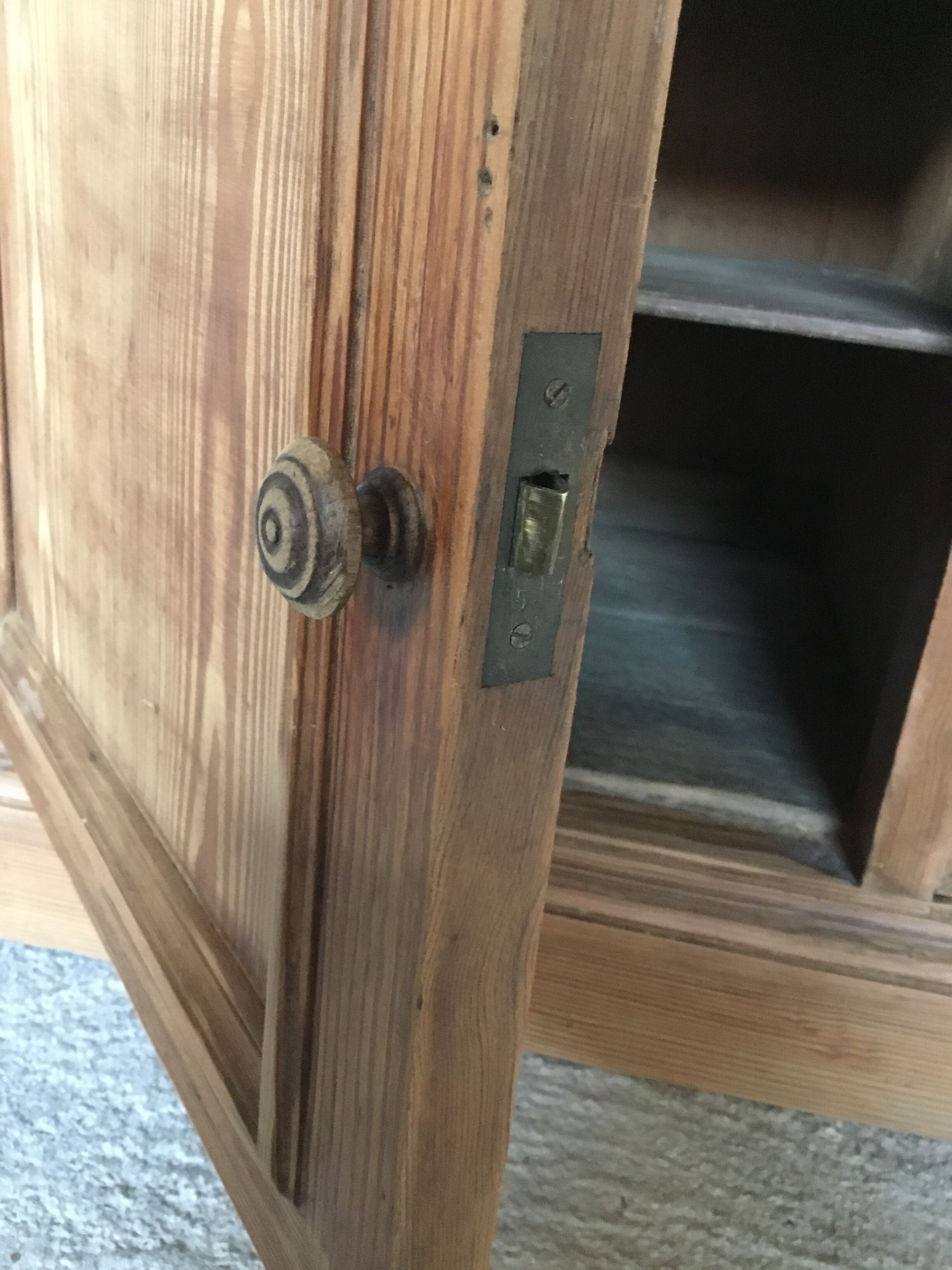 Counter or low sideboard in solid wood - craft furniture