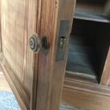 Counter or low sideboard in solid wood - craft furniture