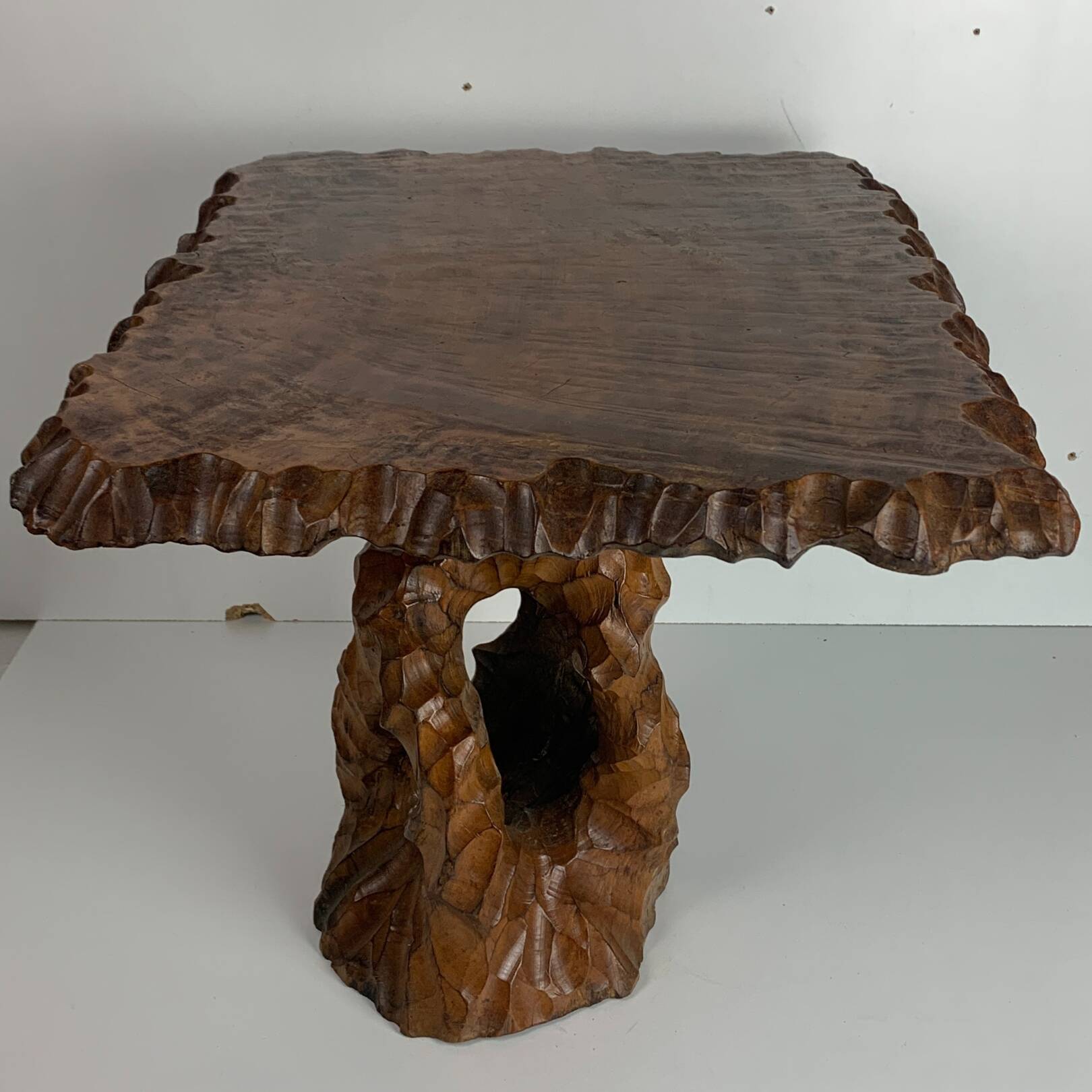 Biomorphic brutalist organic side table, Dutch 1960s