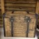 Renovated old wooden trunk – storage box / vintage decor