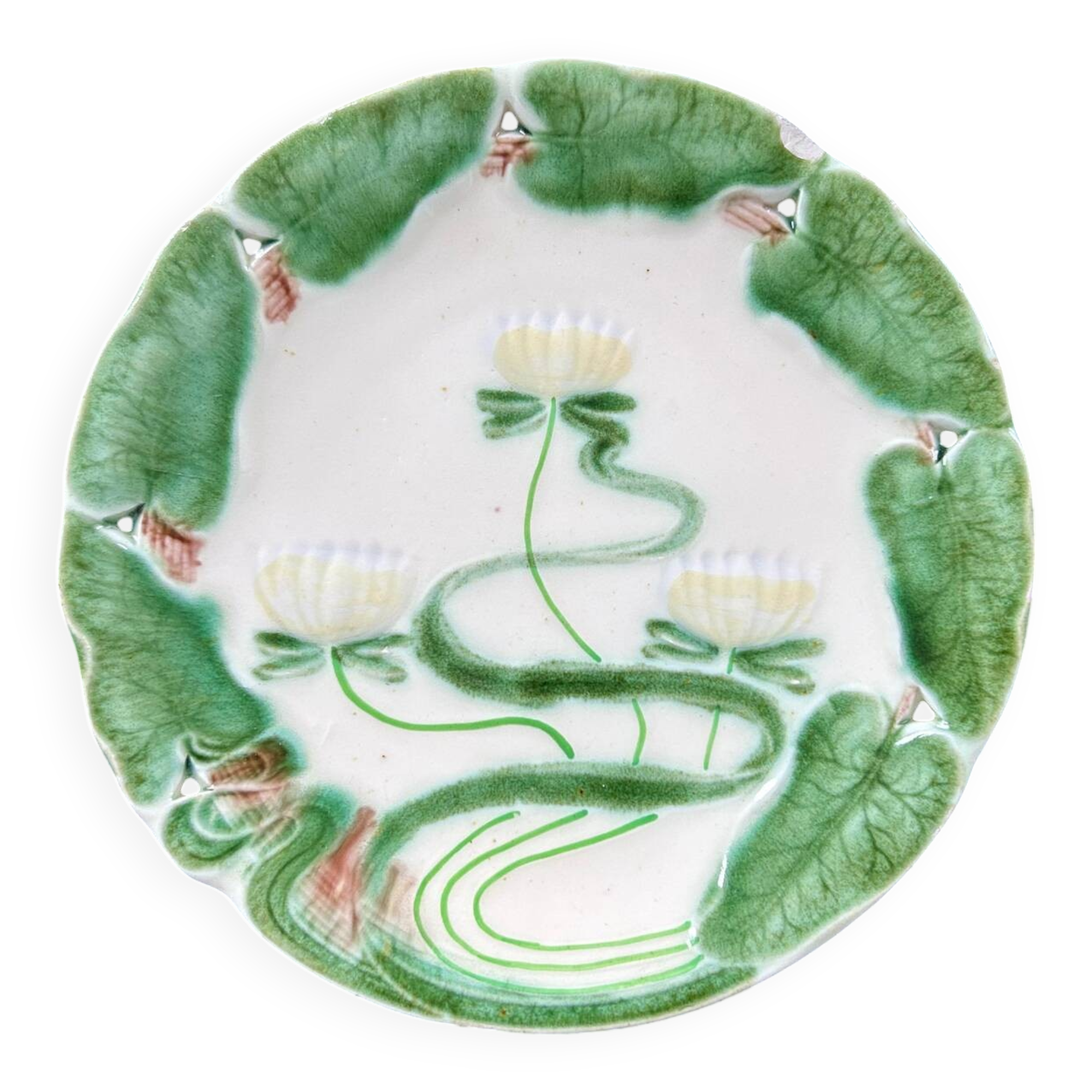 Water lily dish in slip