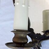 Pair of mirror wall lights