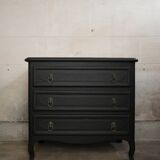 Black vintage chest of drawers